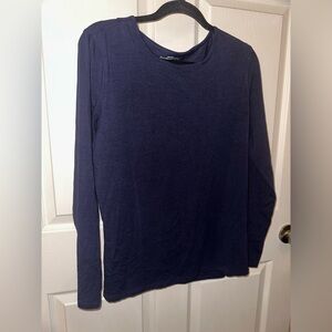 Coolibar Dark Blue UPF 50+ Long Sleeve Shirt L summer beach sun protection